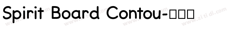 Spirit Board Contou字体转换